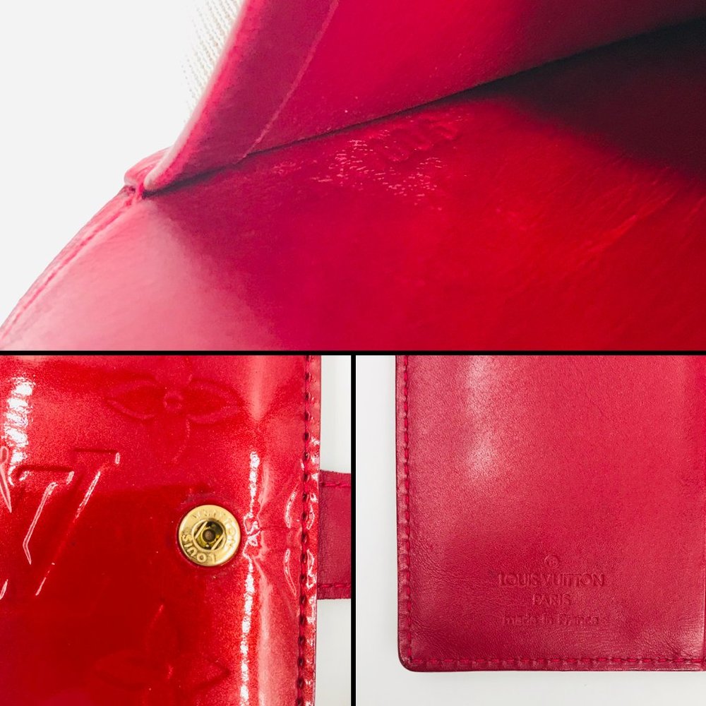 SOLD Louis Vuitton Vernis red leather wallet - Picture 8 of 8